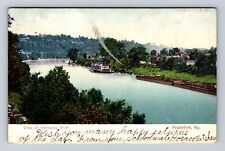 Frankfort KY-Kentucky, View Of Kentucky River Antique, Vintage c1906 Postcard picture