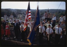 Photo:Robert Kennedy Funeral Procession Flags Crowd 1968 picture