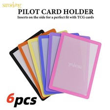 6pcs 35PT Side Loading Card Holders Rigid PVC Trading Card Sleeve Loader For TCG picture