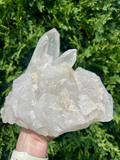 Clear Quartz Himalayan Crystal Cluster 7 lb 11 oz Large 8x7” Mineral Specimen picture