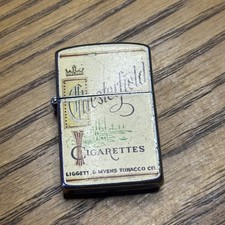 Vintage Chesterfield Cigarettes Liggett & Myers Pocket Lighter Tobacco picture