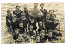 RPPC Salt Air Beach Salt Lake UT Utah 1915 Swimsuits Souvenir Dave Levene Mgr. picture