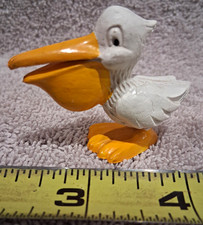 Rare Vintage Schleich Pelican 308 Pelikan Bird Figurine Toy Germany 1.75