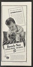 1939 Beech-Nut Strained Foods Baby Jar Field Canajoharie NY Vintage Print Ad picture