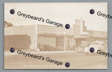 RPPC 1940s Diner New Yorker Cafe TACOMA WA Roadside Real Photo Postcard picture