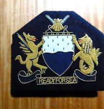 GEMSCO NOS WIRE BULLION PATCH US NAVY SUPPLY CORPS PIN USN - Ready For Sea 1974 picture