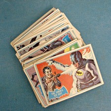 1966 Topps Batman Blue Bat Cowl Back Cards Near Complete Set -  43  cards picture