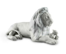 NEW LLADRO LION WITH CUB FIGURINE #9454 BRAND NIB MATTE ADORABLE LARGE SAVE$ F/S picture
