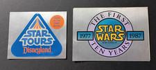 VTG 1986-87 STAR WARS STICKERS STAR TOURS DISNEYLAND GLOW IN DARK & 1ST 10 YEARS picture