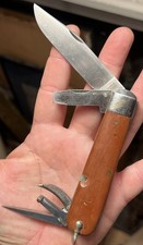 Vintage Victorinox Soldier 1951 Swiss Army Knife Waffenkontrolle Fibre Handle picture