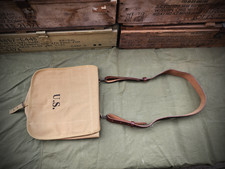 U.S. Spanish American War M1878 Haversack with Leather Shoulder Strap Ration Bag picture