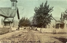 1912 Chincoteague VA Church Street sent to Wachapreague VA RPPC Postcard COPY picture