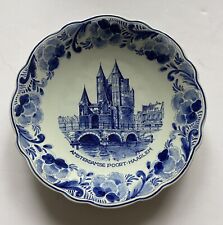 Vintage 1957 Amsterdamse Poort Delft Blue Collector Plate Norelco Holland picture