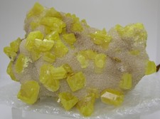 Museum piece Sulphur,Sulfur- on Aragonite - SICILY 15 x 11 x 10 CM - 1.255 Kg. picture