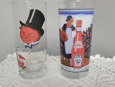 ♡set of 2~Georges Briard Heinz Heinz’s Tomato Juice & Ketchup Drinking Glasses   picture