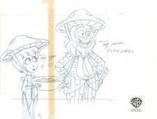 Beetlejuice The Animated Series-Original Prod Drawing-Lydia Deetz/Beetlejuice picture