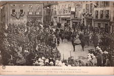 MORHANGE FRANCE GENERAL PASSAGA INFANTRY PARADE 18 NOVEMBER 1918 POSTCARD PM picture
