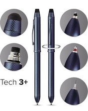 CROSS TECH3+ Dark Blue MULTI-FUNCTION PEN With STYLUS  *Holiday Pre-sale*  NIB picture