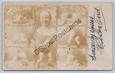 K64/ Interesting RPPC Postcard c1910 Wrestler Self Toch Tard Autograph 208 picture