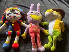 LARGE 3 Plush Set The Amazing Digital Circus Pomni Jax Gummigoo Just Toys picture