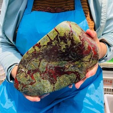 11.19LB Natural Dragon Blood Stone Quartz Crystal Mineral Healing Sample 6212 picture