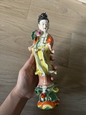 vintage Chinese porcelain figurine of Guanyin Missing One Hand picture