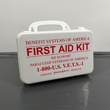 Vintage Durham Mfg Co First Aid Kit Paralyzed Veterans of America Made in USA picture