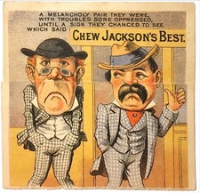 1880s Mechanical Jackson's Best Chewing Tobacco  Victorian Card C.A Jackson & Co picture