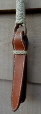 Braided Rawhide Cowboy Horse Quirt Leather Popper picture