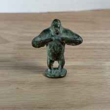 VINTAGE 1940s SRG (SELL RITE GIFTS) BRONZE PATINA GORILLA 2 IN FIGURE KING KONG picture