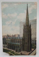 Trinity Building Trinity Church New York Antique Postcard picture