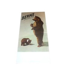 Berne Switzerland Travel Brochure 1960 Vintage Map Illustrated Color Good picture