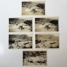Antique Photos Lot Early Hollywood Movie Film Set CA Hills 1910s Cars Motorcycle picture