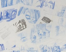 Disney Pocahontas Original Storyboard Concept Art Archive Dean Cundey Coll COA picture