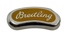 Rare Breitling Promotional Yellow Lighter Holder Pre-Owned Stainless Steel picture