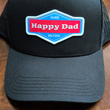 Happy Dad  Black  AUTHENTIC TRUCKER HAT MELK GEAR picture