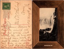 Horseshoe Falls Postcard Buffalo NY 1909 Divided Back Vintage Stamped picture