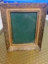Antique 10k Gold Plated Picture Frame Floral Design picture