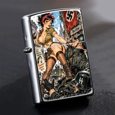 ZIPPO Anime WW2 Warrior Comics Girl Lighter: Apocalypse fine art design picture