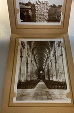1943 Winchester England 12 Real Photo Souvenir Album Cathedral WWII Era Series 5 picture