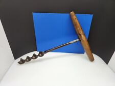 Antique Primitive T Handle Wood Auger Barn Beam Hand Drill 18