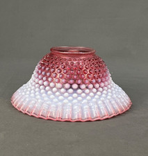 Fenton CRANBERRY OPALESCENT HOBNAIL 8 3/4