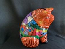 Mexican Talavera Pottery Hand Painted Piggy Bank picture