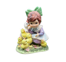 Lefton Girl with chicks figurine. picture