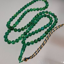 Amber Rosary – 99 sphere Beads, 8.7 mm, Green Amber Rosary 38gram Pressed amber picture
