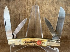 J.A. Henckels Stag 4 Blade Congress Knife Stair Step Bolsters Solingen Germany picture