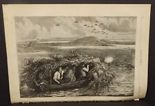 Harper's Weekly Shooting Canvas-Back Ducks  Sketch 1875 A16#81 picture