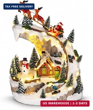 Christmas Village with LED Lights & Music, Indoor Chirstmas Decor picture