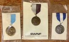 Vtg Boy Scouts Ribbon/Metal Pins Big Quarry Glacial Trail Devil's Lake Trail NEW picture