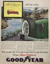 Vintage 1953 Goodyear Tire Print Ad - America Needs Better, Safer Roads - DeLuxe picture